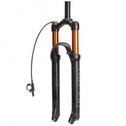 hyywmgx Pièces de rechanges hyywmgx Fourche à Suspension 26 Pouces vélo VTT 27, 5"fourches à vélo, réglage de l'amortissement Tube Droit Unisexe 1-1 / 8" Amortisseur de vélo (D 26 Pouces