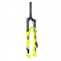 hyywmgx Pièces de rechanges hyywmgx Fourche à Suspension de vélo 26 Pouces 27, 5"29 Pouces, contrôle de l'épaule 1-1 / 2" Fourche de Direction VTT Amortisseur débattement 130 mm (télécommande b)