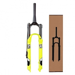 hyywmgx Pièces de rechanges hyywmgx Fourche à Suspension VTT 26 / 27, 5 / 29 Pouces, Fourche de vélo à Amortisseur à Tube Droit en Alliage d'aluminium de 140 mm de débattement (télécommande a)