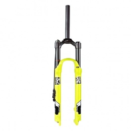 hyywmgx Pièces de rechanges hyywmgx Fourche à Suspension VTT 26 / 27, 5 Pouces, 1-1 / 8"vélo Amortisseur épaule contrôle Fourche de Direction débattement 130 mm (télécommande a)