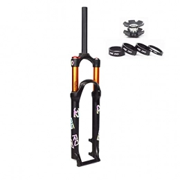 hyywmgx Pièces de rechanges hyywmgx Fourches de vélo de Montagne 26 27, 5 29 Pouces, Fourche Avant pneumatique Voyage 120mm Suspension de Fourche de vélo QR 9mm Frein à Disque VTT Accessoire de Fourche à air