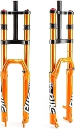 JKAVMPPT Pièces de rechanges JKAVMPPT Fourche Avant de vélo VTT ultraléger 26 Pouces 27, 5 "29Er Tube Droit Double épaule Contrôle Downhill Suspension DH Air Vélo Amortisseur (Color : B, Size : 29 inch)