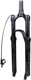 JKAVMPPT Pièces de rechanges JKAVMPPT Fourche à Suspension VTT 26 / 27.5 / 29 ''Fourche à Air VTT 100mm Amortissement de Voyage régler 1-1 / 2 Fourche Avant de Frein à Disque (Color : Black Remote, Size : 29inch)