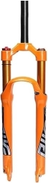 JKAVMPPT Pièces de rechanges JKAVMPPT Fourche à Suspension vélo 26 / 27.5 / 29 Pouces 100mm Voyage VTT Air Fourche Frein à Disque 1-1 / 8 Fourche Avant 9mm télécommande / Manuel (Color : Orange HL, Size : 29inch)