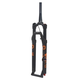 LAVSENA Pièces de rechanges LAVSENA Fourche À Suspension VTT 26 / 27, 5 / 29 Pouces Débattement 110 Mm Air Fork Rebound Réglable 1-1 / 2 Conique Vélo Fourche Avant QR 9 Mm Verrouillage À Distance (Color : Black, Size : 26'')