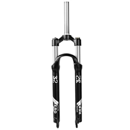 LHHL Pièces de rechanges LHHL 26 / 27, 5 / 29 Pouces VTT Fourche Mécanique Voyage 100mm Fourche À Suspension À Ressort VTT QR 9mm Manuel / À Distance Fourche en Alliage D'aluminium 1-1 / 8 (Color : Black, Size : 27.5 inch)