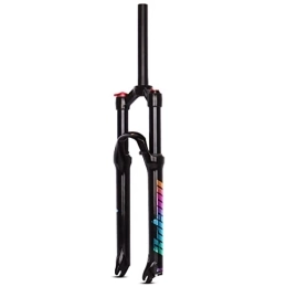 LHHL Pièces de rechanges LHHL 26 / 27.5 / 29 Pouces Vélo De VTT Fourche À Suspension Débattement 120mm Fourche De Montagne Axe De 9 Mm Frein À Disque Vélo Fourche (Color : Black, Size : 26 inch)