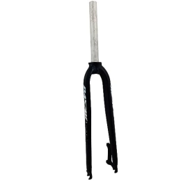 LHHL Pièces de rechanges LHHL 26 / 27.5" VTT Fourche Rigide Frein À Disque Vélo De Montagne QR 9x100mm sans Filetage Tube Conique 1-1 / 8" Alliage D'aluminium Fourche Avant (Color : Black, Size : 27.5")