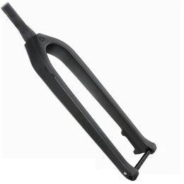 LHHL Pièces de rechanges LHHL 29" Pouces Vélo De Montagne Fibre De Carbone Fourche Rigide 1-1 / 8" Tube Conique Fourche Avant VTT Frein À Disque Fourche À Vélo avec Axe Traversant 15X110mm (Color : Black Matte, Size : 29")