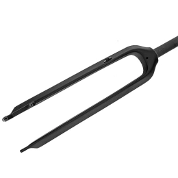 LHHL Pièces de rechanges LHHL Fibre De Carbone VTT Fourche Rigide 26 / 27.5 / 29" Pouces QR 9x100mm Frein À Disque Fourche Avant Tube Conique1-1 / 8 sans Filetage Vélo De Montagne (Color : Black, Size : 29")