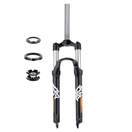 LHHL Pièces de rechanges LHHL Fourche À Suspension pour Vélo 26 / 27.5 / 29" inch VTT Frein À Disque Fourche À Air pour Vélo À Tube Droit 1-1 / 8" Fourche Avant VTT 85mm Voyage 9mm QR HL (Color : Black-Orange, Size : 29")