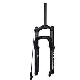 LHHL Pièces de rechanges LHHL Fourche À Suspension Vélo De Neige 20 Pouces 4.0 Fat Gros Pneu Amortisseur Fourche À Suspension Air Mountain Bike 120mm Voyage VTT Fourche (Color : Remote, Size : 20 inch)