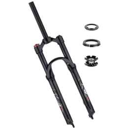 LHHL Pièces de rechanges LHHL VTT Fourche Air Suspension 26 / 27.5 / 29 Pouces Frein À Disque Tube Droit 1-1 / 8" QR 9mm Verrouillage Manuel pour Vélo De Montagne Fourche Avant Vélo 100mm Voyage (Color : Black, Size : 27.5")