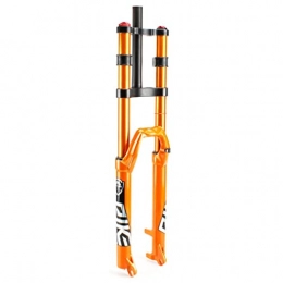 LvTu Pièces de rechanges LvTu 26 27, 5 29 Pouces Fourche Avant Vélo VTT Épaule Double Suspension Descente Voyage 150mm, DH Pression de Air Tube Droit Ultra-léger Amortisseur de Vélo Orange (Size : 26 inch)