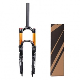 LvTu Pièces de rechanges LvTu VTT Alliage de Magnésium Fourche de Suspension Vélo 26 / 27, 5 / 29 Pouces, Pivot Conique et Steerer Tout Droit Fourche Avant (Color : Straight Manual Lockout, Size : 29")