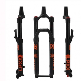 LvTu Pièces de rechanges LvTu VTT Amortisseur Fourche Avant Vélo de Montagne 27, 5 / 29 Pouces, Alliage de Magnésium Thru Axle Fourche à Suspension Bicicleta Amortissement Réglable Tube Conique (Color : Black, Size : 29)