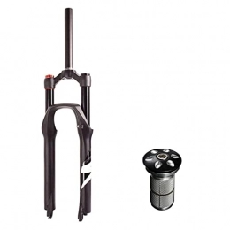 MJCDNB Pièces de rechanges MJCDNB Fourche à Suspension de vélo 26" 27, 5 Pouces 29 ER Fourche à air VTT, 1-1 / 8" avec Noyau expansé et Capuchon supérieur et vis - Déplacement : 120 MM