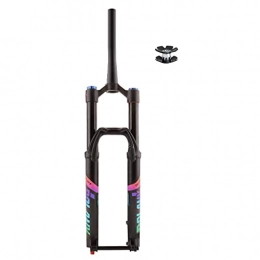 MJCDNB Pièces de rechanges MJCDNB Fourche à Suspension VTT en Alliage de magnésium pour vélo 26 / 27.5 / 29 Pouces, Fourche Avant de Pivot Conique de Voyage 130mm FKA-010