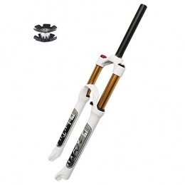 MJCDNB Pièces de rechanges MJCDNB Vélo VTT Suspension Air Fourche Avant 26 27, 5 29 Pouces 1-1 / 8" Alliage Léger 140mm Voyage Blanc Fourche De Vélo De Montagne (Couleur : Conique Manuel Lock Out, Taille : 29 Pouces)