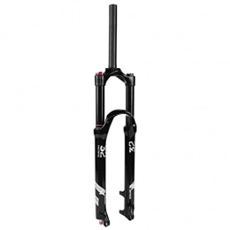 TYXTYX Fourches VTT Mountain Bike 140mm Travel Suspension Fork MTB 26 / 27.5 / 29 inch, Alliage léger 1-1 / 8"Air Forks 9mm QR (Color: Black - Straight Manual Lock, Size: 26")