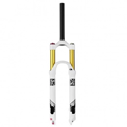 TYXTYX Fourches VTT Mountain Bike 140mm Travel Suspension Fork VTT 26 / 27, 5 / 29 Pouces, -005 Alliage léger 1-1 / 8"Air Forks 9mm QR (Couleur: Blanc - Serrure à Distance Droite, Taille: 29")