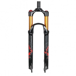 Bluetooth earphone Pièces de rechanges Mountain VTT Suspension Fork Fork Vélo Fork 2 27, 5 29 Pouces, 1-1 / 8 'Alliage de magnésium léger VTT Vélo Vélo Vérificateur de fourche de fourche 100mm Suspension avant pour la plage Snow Mountain