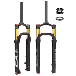 QHIYRZE Pièces de rechanges QHIYRZE Fourche Fat Bike 26 Pouces Fourche À Suspension Pneumatique VTT Voyage 110mm 1-1 / 8"Fourche Avant Droite QR 9x135mm Verrouillage Manuel for 4.0 '' E-Bike Snow Beach