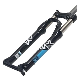 QHYXT Pièces de rechanges QHYXT Fourche à Suspension de vélo VTT, Tube Droit Freins à Disque de 24 Pouces Course de Fourche à air 100mm Contrôle d'épaule Accessoires de vélo Noir