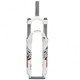 QIANGU Pièces de rechanges QIANGU 24 Pouces Fourche À Suspension De Vélo VTT Alliage d'aluminium Fourche Mécanique 1-1 / 8"Voyage 80mm QR 9mm Frein À Disque Montagne Fourche Avant Vélo (Color : White Orange, Size : 24 inch)