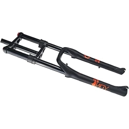 SJHFG Pièces de rechanges SJHFG Bicyclette BMX Fourche à Suspension 26x4.0 Pouces, fourchettes Fat VTT / VTT Air Frein à Disque Damping Réglage 160mm Voyage QR vélo Fourche Fourches (Color : Black, Size : 26inch)