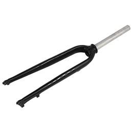 SMANNI Pièces de rechanges SMANNI Fourche Rigide de vélo VTT 26 / 27.5 / 29"Fourche en Aluminium 1-1 / 8 fourches de Frein à Disque sans Fil (Color : Black)