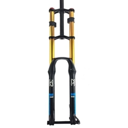 SMANNI Pièces de rechanges SMANNI Fourche à Suspension de vélo en Alliage d'aluminium VTT Fourche Avant 27.5 / 29 Pouces Double contrôle d'épaule Prise d'amortisseur (Color : 27.5 inch a)