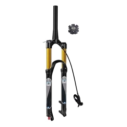 SMANNI Pièces de rechanges SMANNI Fourche à Suspension pneumatique VTT vélo 26 27.5 29 Pouces 140mm, réglage du Rebond 1-1 / 8"Tube Droit / Conique QR 9mm (Color : TaperedRemote 26in)