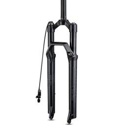 soonbuy Pièces de rechanges soonbuy Fourche à ressort pour vélo 27, 5 / 29" - Fourche à suspension à air VTT - Fourche d'amortisseur de pression d'air en alliage d'aluminium - Fourche avant ultra légère - 27, 5