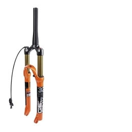 SORBEZ Pièces de rechanges SORBEZ Fourche de vélo VTT Suspension pneumatique en Alliage de magnésium 26 27.5 29 Pouces 32 HL RL100mm Verrouillage de Fourche de vélo for Accessoires de Cyclisme (Color : 26in Tapered Remote)