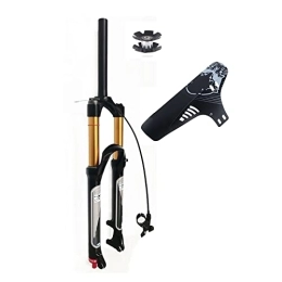 SORBEZ Pièces de rechanges SORBEZ Fourche à Suspension pneumatique VTT 26 / 27.5 / 29 Pouces, débattement 140mm, QR 9mm Tube Droit / Conique XC AM Fourche Avant VTT ultralégère (Color : StraightRemote27.5in)