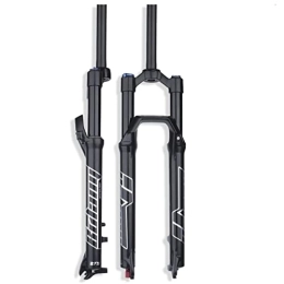 SuIcra Pièces de rechanges SuIcra Fourche de VTT de 26, 27, 5 et 29 Pouces, Course de 120 mm, Fourche à Suspension de VTT, réglage du Rebond, Tube Droit de 1 à 1 / 8, Fourche de VTT, Verrouillage Manuel / à Distance (Couleur : ve