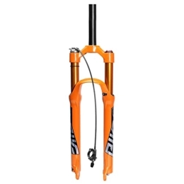 SuIcra Pièces de rechanges SuIcra Fourche à Suspension de vélo 26 / 27, 5 / 29 Pouces 100 mm de débattement VTT Air Fork Frein à Disque 1-1 / 8 Fourche Avant 9 mm QR Remote / Manual (Color : Orange RL, Size : 29inch)