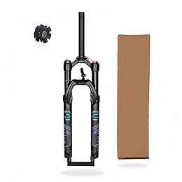 SJHFG Pièces de rechanges Suspension Vélo Fourche 26 27, 5 29 Pouces, Pression d'air de Suspension de VTT Verrouillage Manuel / Couronne XC / AM / FR Vélo Cyclisme (Color : Straight Remote Lock, Size : 26inch)