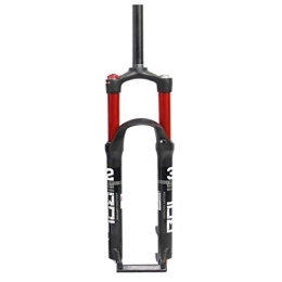 SJHFG Pièces de rechanges Suspension Vélo Fourche, Alliage de Magnésium Chambre Doubl Suspension de La Fourche D'amortissement VTT Fourche (Color : Red, Size : 26in)