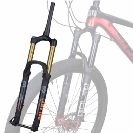 TS TAC-SKY Fourches VTT TS TAC-SKY Fourche VTT 175mm Travel Fork Bike Suspension Fork XC DH AM Down Hill Thru Axle Boost Fork Bicycle Rebound Adjustment Suspension (Color : Gold, Size : 27.5 Tapered Manual)