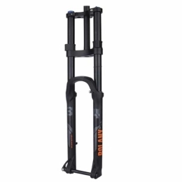 TS TAC-SKY Pièces de rechanges TS TAC-SKY Fourche VTT Air Resilience Rebound Adjustment 110 * 15MM Travel 175MM MTB Thru Axle Boost Suspension Fork (Color : 27.5 inch Straight Black)