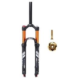 TYXTYX Fourches VTT TYXTYX Fourches de Suspension de vélo de Montagne 26 Fourche pneumatique de VTT de 27, 5 Pouces, 1-1 / 8"avec Capuchon supérieur et vis Voyage de Choc: 120 mm