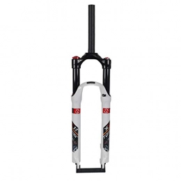 VHHV Fourches VTT VHHV 26" 27, 5" 29" VTT Montagne Vélo Fourche à Suspension 1-1 / 8" Poids Léger Alliage D'aluminium Voyage: 120 mm - Blanc Absorber (Size : 27.5 inch)