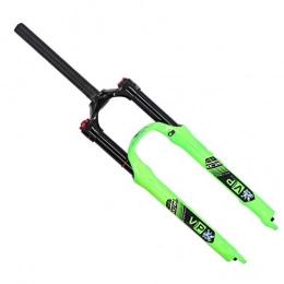 VHHV Fourches VTT VHHV 26 27, 5 Pouces Vélo Fourches à Suspension, Poids Léger Alliage Fourche à Air, 1-1 / 8" Voyage 100mm - Vert Absorber (Size : 26 inch)