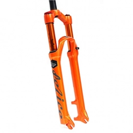 VHHV Fourches VTT VHHV 26" 27.5" Vélo de Montagne Fourche à Suspension Alliage de Magnésium Verrouillage Manuel Fourches Air Voyage 120mm - Orange Absorber (Size : 26 inch)