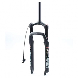 VHHV Fourches VTT VHHV 26 Pouces 4.0 Pneus Montagne Plage Vélo Fourche à Suspension Alliage D'aluminium Air Shocks Fourches 1-1 / 8" Voyage: 125mm - Noir Absorber (Color : Remote Control)