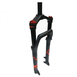 VHHV Pièces de rechanges VHHV 26 Pouces Plage Neige Électrique VTT Vélo Fourche à Suspension, Freins à Disque 1-1 / 8" Air Forks Largeur 135mm pour Pneu 4, 0" Noir Absorber