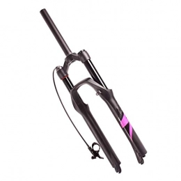 VHHV Fourches VTT VHHV Alliage D'aluminium Fourche Suspension VTT Vélo 26 27.5 29 Pouces Voyage 120MM Disque Fourches Avant 9mm QR Absorber (Color : Pink-Remote Lockout, Size : 27.5 inches)