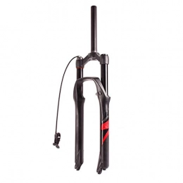 VHHV Fourches VTT VHHV Cyclisme Air Fourche à Suspension 26" 27, 5" 29" Alliage Léger 1-1 / 8" 120mm Voyage Montagne Vélo Avant Fourche - Noir Absorber (Color : Remote Lockout, Size : 27.5 inch)